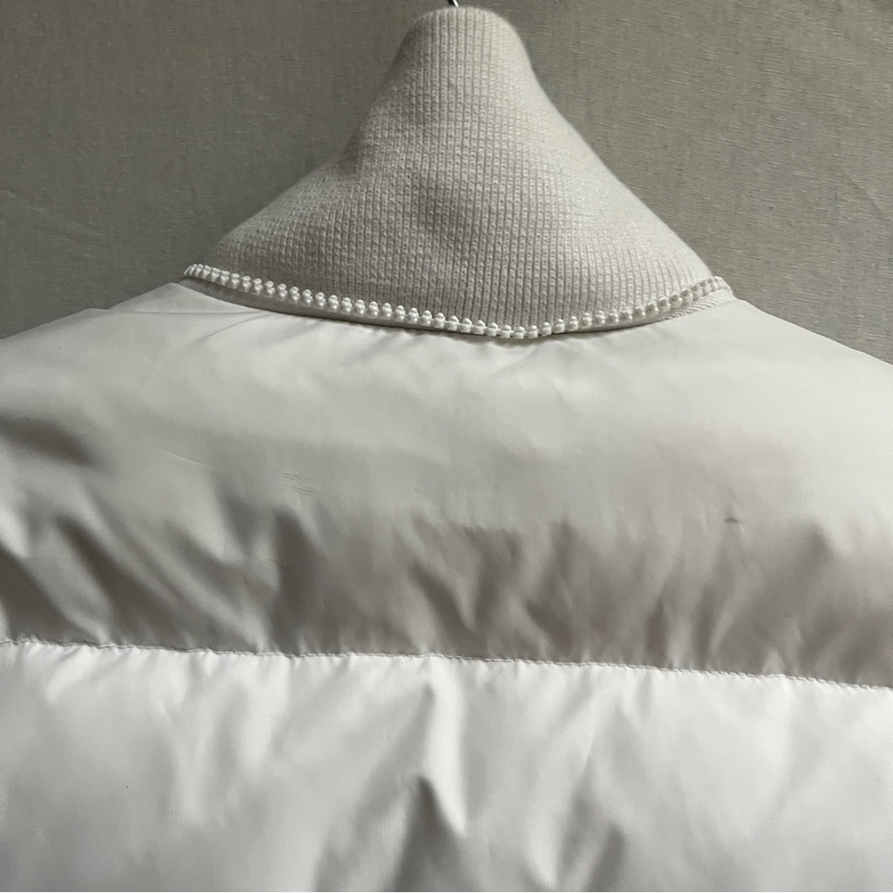 Juicy Couture White Down Feather Hooded Cropped Puffer Jacket Size S - Picture 3 of 9